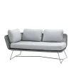 Canapé modulaire Horizon, Cane-Line Natté Light grey, droite