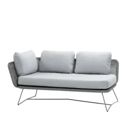 Canapé modulaire Horizon, Cane-Line Natté Light grey, droite