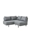 Canapé modulaire Moments, Gris, coin, Cane-Line soft rope