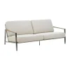 Canapé Naos, Stainless steel-dot beige, 2,5 places