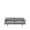 Canapé Outline 2 places, Fiord 151 grey-Black