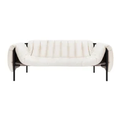 Canapé Puffy 2,5 places 205 cm, Natural-black grey