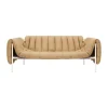 Canapé Puffy 2,5 places 205 cm, Sand leather-cream