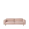 Canapé Rest, Canapé 3 places tissu steelcut trio 515 rose, pieds en chênen​