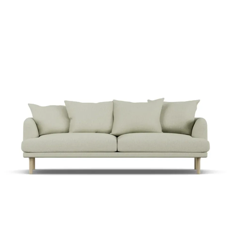 Canapé Sjövik, Luiza Beige 3981-chêne blanchi à l’huile, 3 places