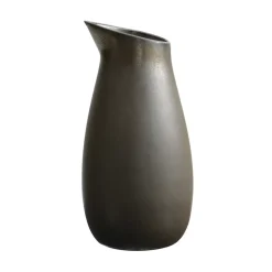 Carafe pour eau Raw grès non émaillé 1,2 l, Metallic brown