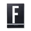 Carnet de note Design Letters, F