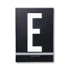 Carnet de note Design Letters, E