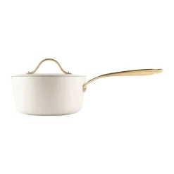 Casserole avec couvercle Heirol Royal Pearl Ø18 cm, Blanc-or