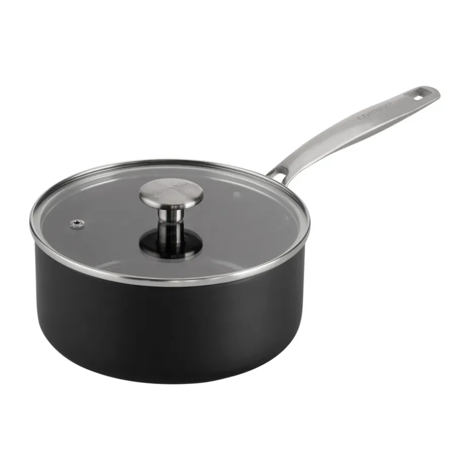 Casserole Combekk Element avec couvercle en aluminium noir, Ø18 cm