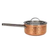 Casserole en cuivre martelée avec couvercle Mjölner, Vera, 1,6 L