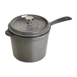 Casserole haute La Cocotte Staub gris graphite, 2,8 L