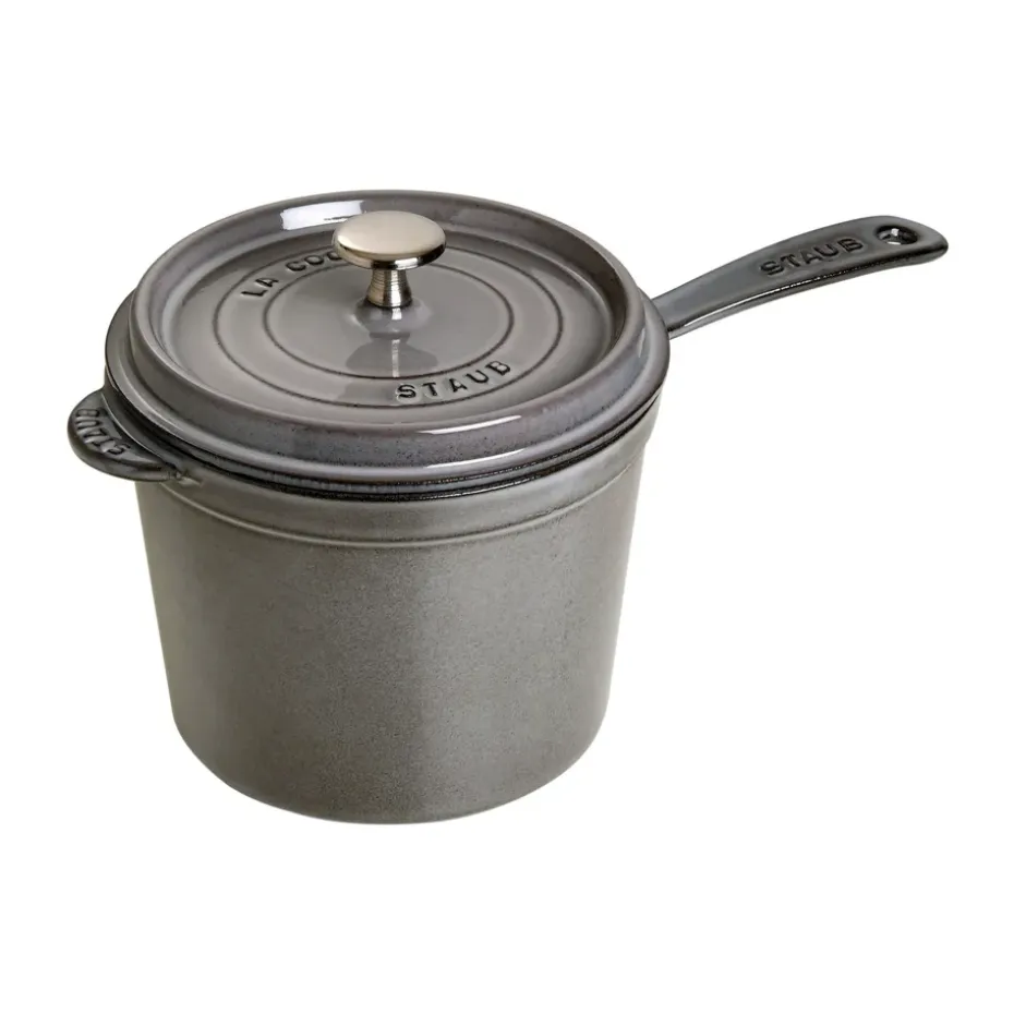 Casserole haute La Cocotte Staub gris graphite, 2,8 L