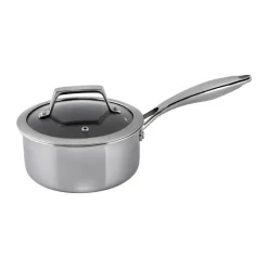 Casserole Hâws Santo hybrid coating avec couvercle 1,5 L, Acier inoxydable