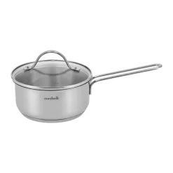 Casserole Nordwik avec couvercle en verre 1,3 litre, Acier inoxydable