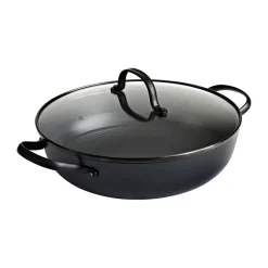 Casserole Satake en fonte légère avec couvercle en verre, 26 cm