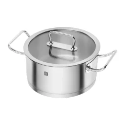 Casserole Zwilling Pro avec couvercle en verre en acier inoxydable, 4,1 L