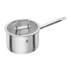 Casserole Zwilling Pro avec couvercle en verre en acier inoxydable, 3,1 L