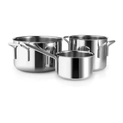 Casseroles Eva Trio Stainless Steel, 3 pièces, Acier inoxydable
