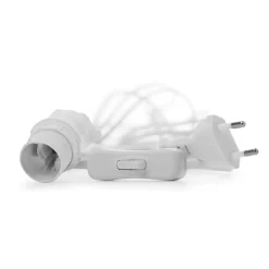 Câble avec interrupteur Watt & Veke, blanc 5 m