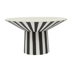 Centerpiece haut Toppu Ø30x17 cm, White-black