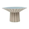 Centerpiece haut Toppu Ø30x17 cm, Clay-Ice blue