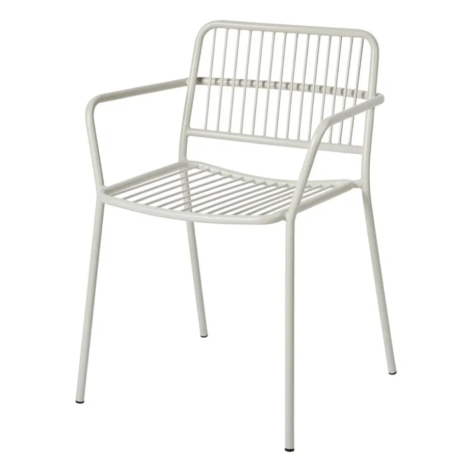 Chaise à accoudoirs Eden, Beige grey