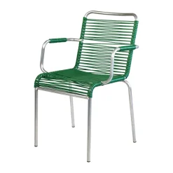Chaise avec accoudoirs Mya Spaghetti, Dark green