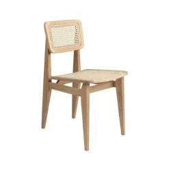 Chaise C-Chair, oak oiled, rotin