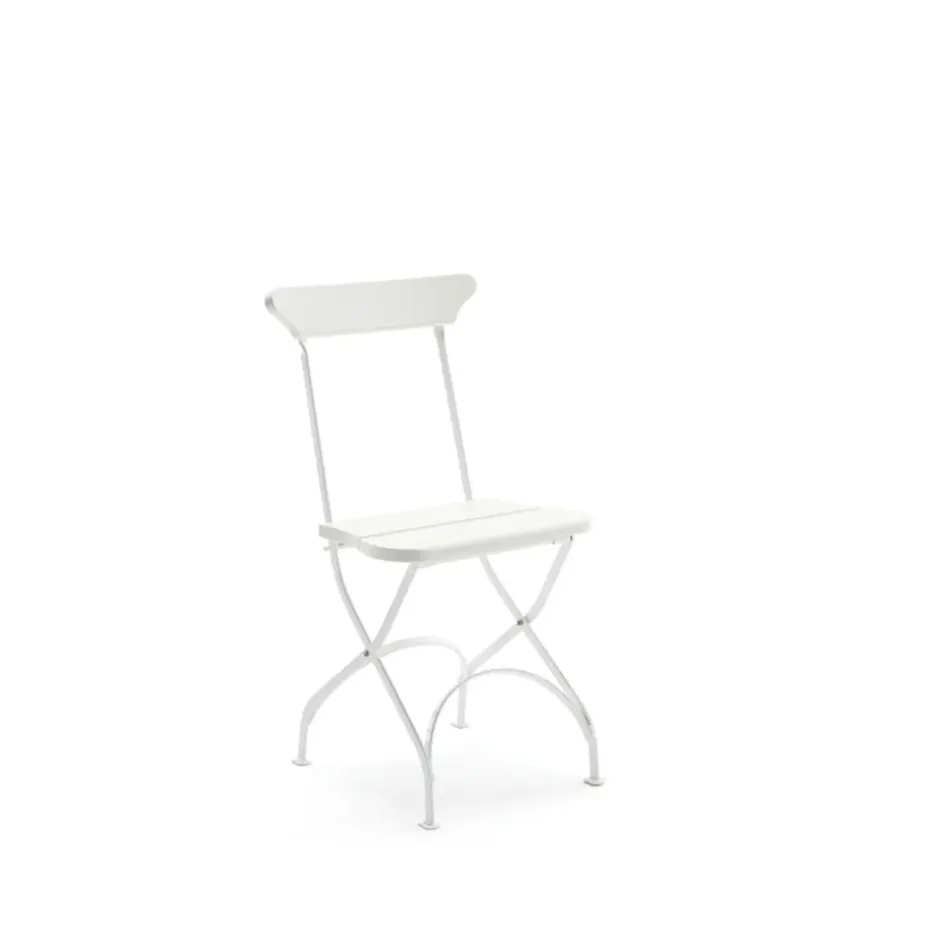 Chaise Classic No.2, Blanc, support blanc