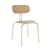 Chaise Curious, Oak-brass legs