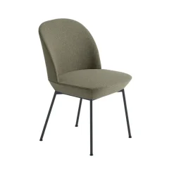 Chaise d’appoint Oslo revêtement textile, Ocean 21-Anthracite blackn