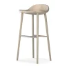 Chaise de bar Miss Holly H78, Chêne laqué mat clair