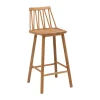 Chaise de bar ZigZag 63 cm, Chêne huilé