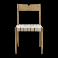Chaise de salle à manger Ekeryd, Webbing-laquered oak