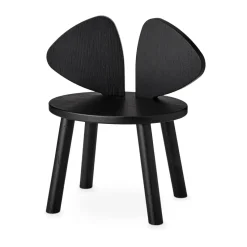 Chaise d'enfant Mouse Chair, Noir