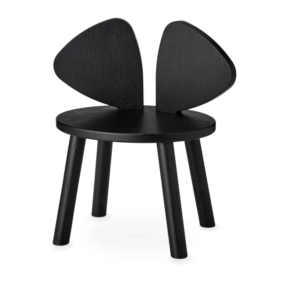 Chaise d'enfant Mouse Chair, Noir