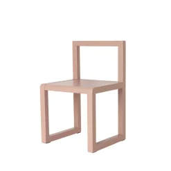 Chaise haute Little Architect, rose, placage de hêtre