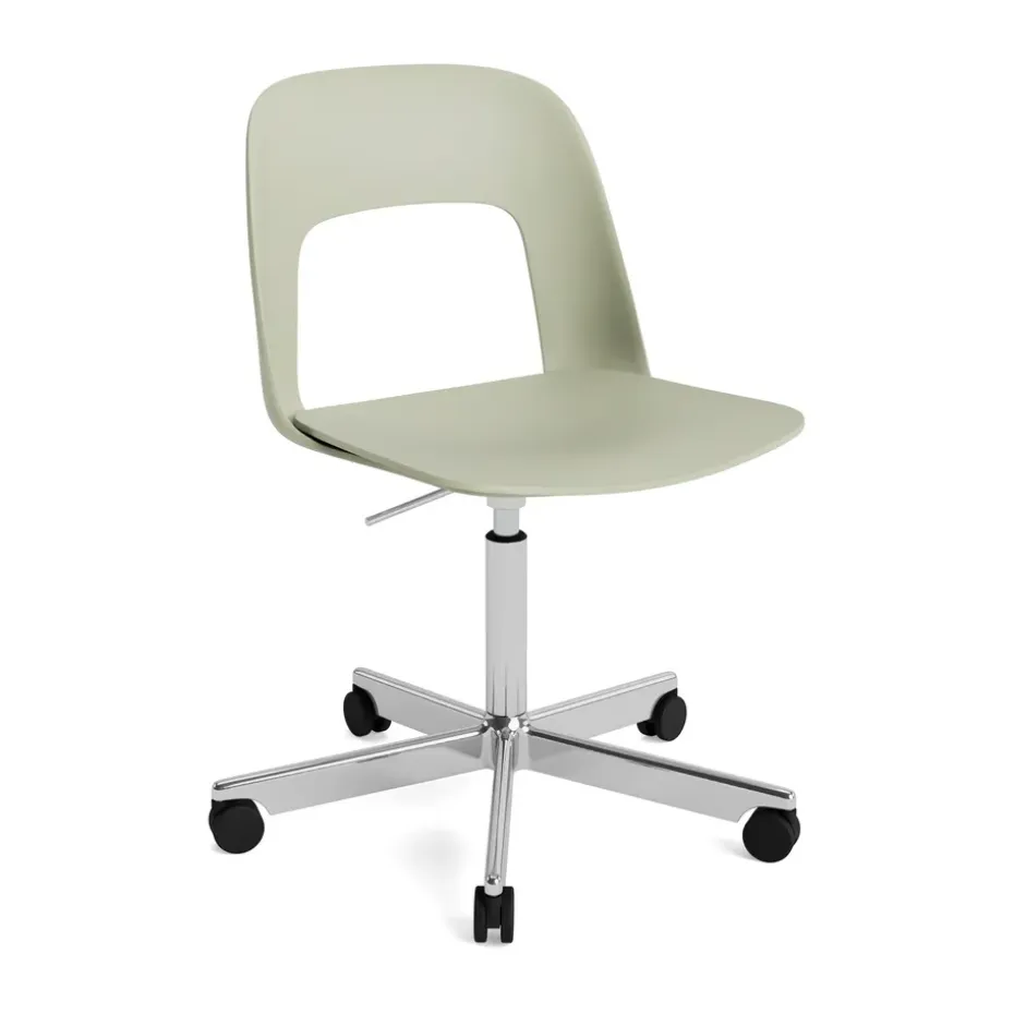 Chaise Layout Chair 141, Bottle green-aluminium poli