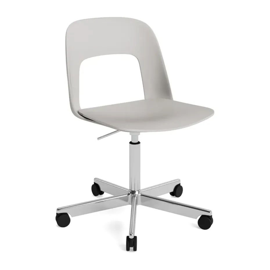 Chaise Layout Chair 141, Sky grey-aluminium poli