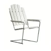 Chaise longue A3, Chêne laqué banc-galvanisation à chaud