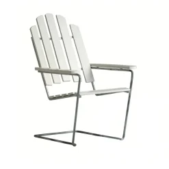 Chaise longue A3, Chêne laqué banc-galvanisation à chaud