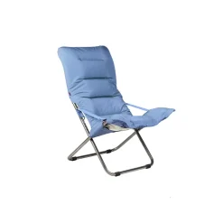 Chaise longue Fiesta Soft, Light blue-beige supertex