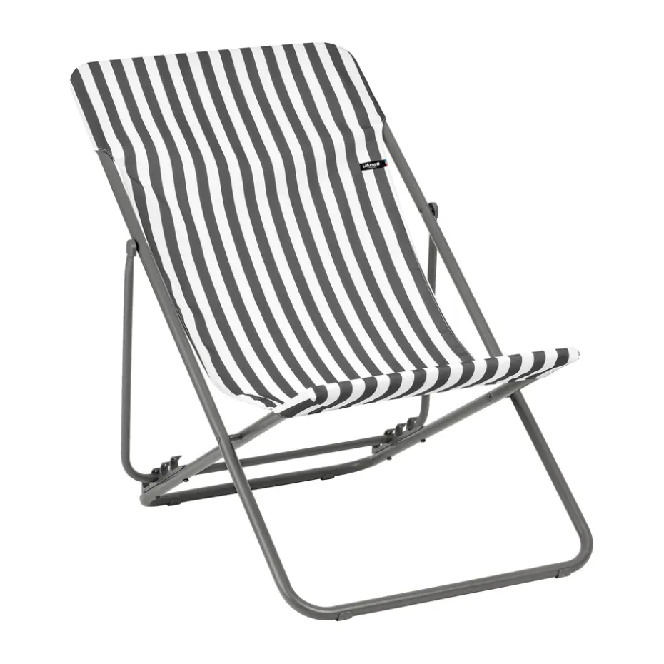 Chaise Longue Maxi Transat, Rayures Terre