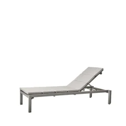 Chaise longue Relax, Cane-Line Natté Light grey, incl coussin