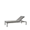 Chaise longue Relax, Sunbrella Natté Light grey, incl. coussin gris