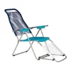 Chaise longue Spaghetti avec repose‑pieds, Multi-bleu