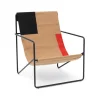 Chaise lounge Desert, block, structure noire