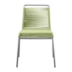 Chaise M20 Teglgård Cord Chair, Green mixed-stainless steel