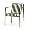 Chaise Palissade Dining avec accoudoirs, Olive